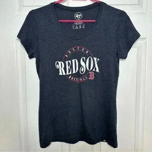 Boston Red Sox  47 T-Shirt Fitted Grey / White / Red Size Medium